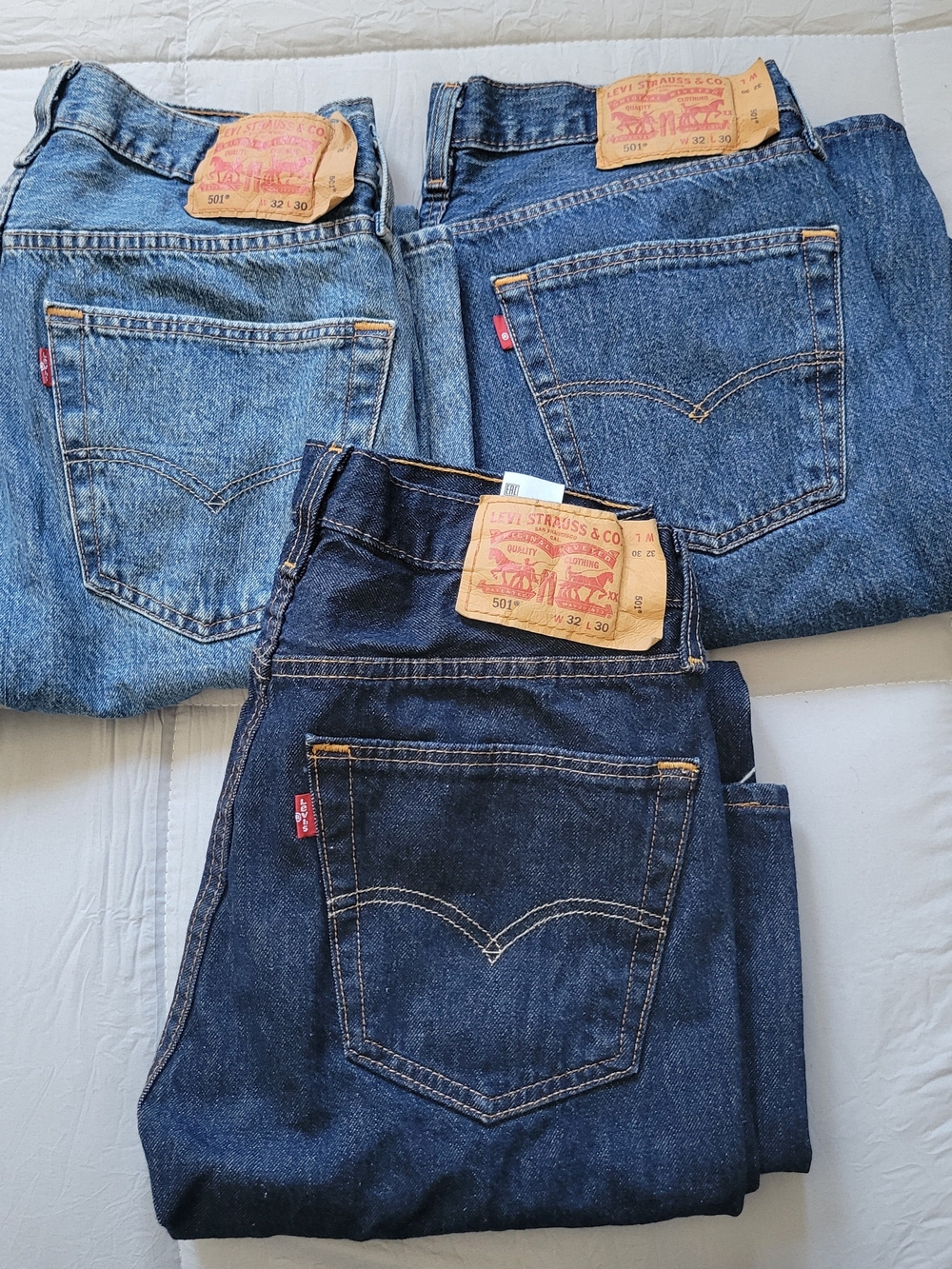 Levi's 501 Men's 32x30 ALTERED 3 Pairs
